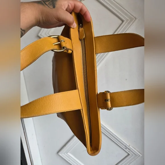 Vintage Coach Yellow Waverly Satchel 4133💛